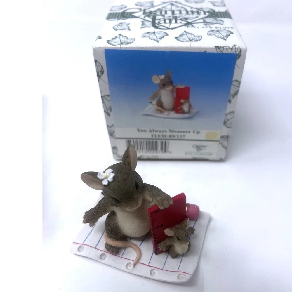 Charming Tails You Always Measure Up 89/127 Fitz Floyd Dean Griff Mouse Box